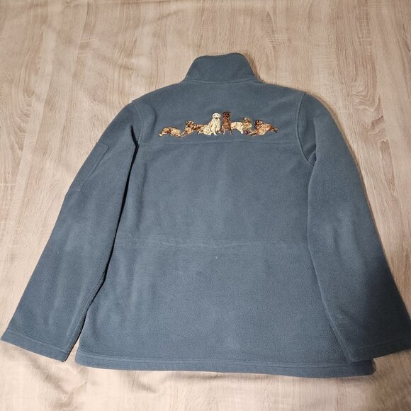 Danbury Mint Labrador Retriever Embroidered Women's  Fleece Jacket Size Xl - Picture 2 of 10